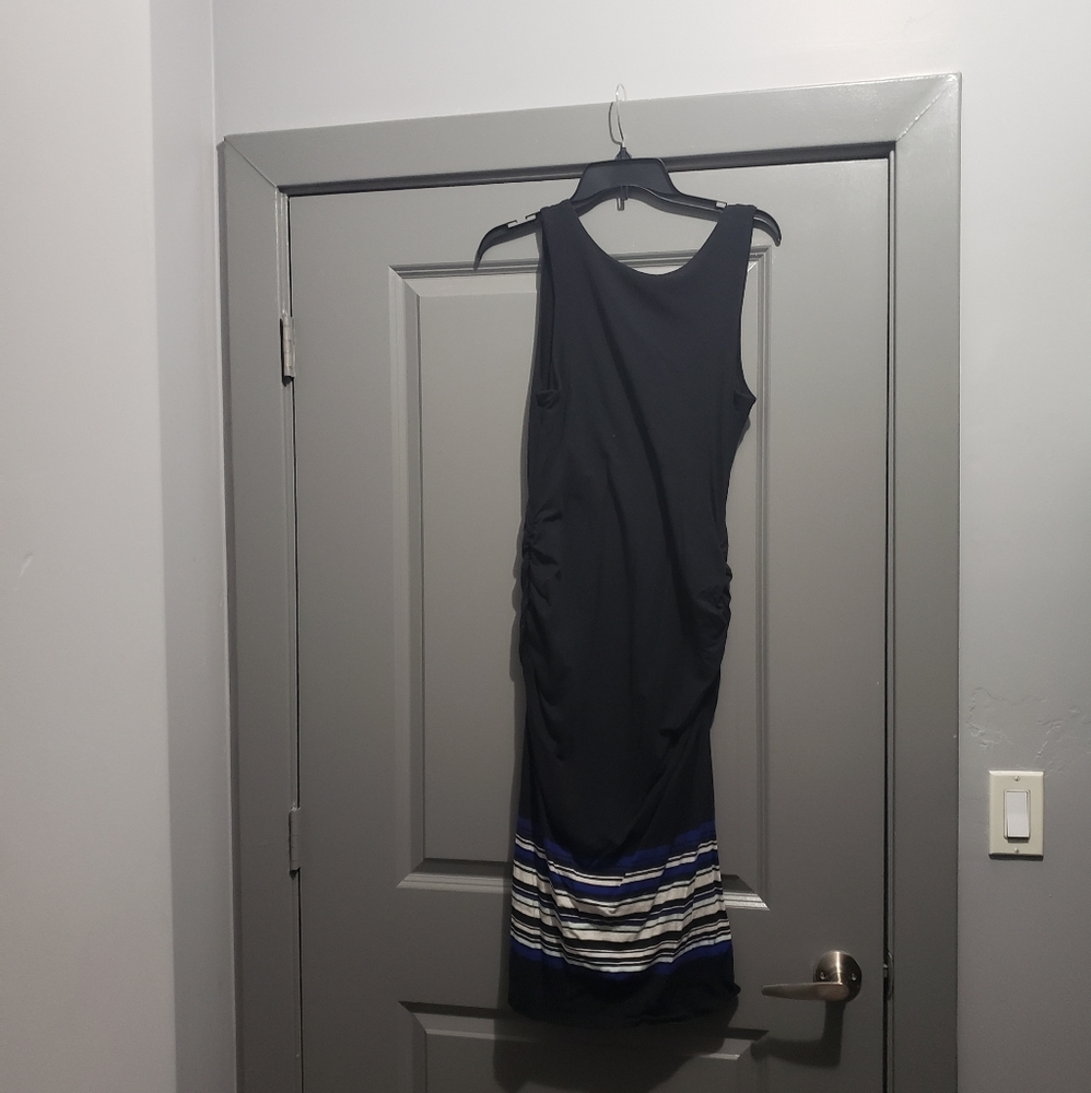Athleta, size Medium ruched Midi sun dress.